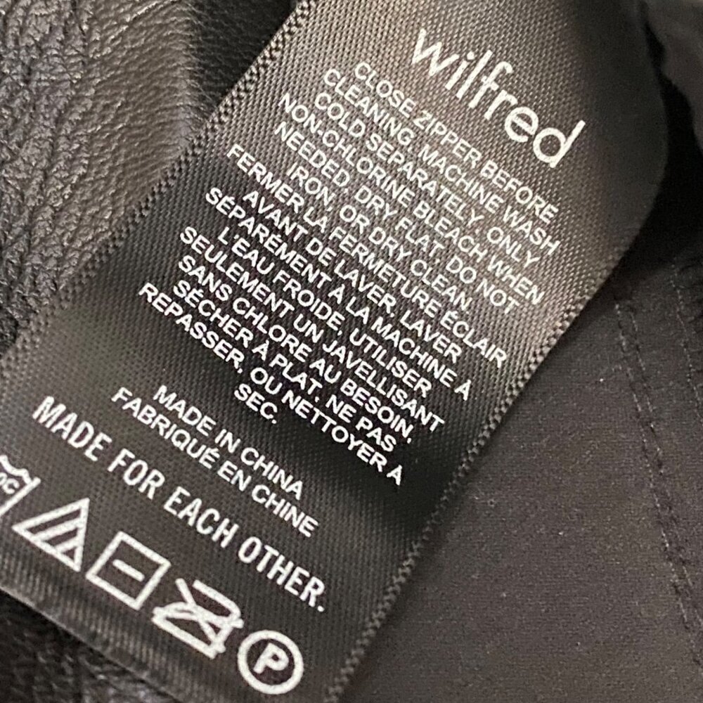 Wilfred The Melina™ Pant High-Waisted Vegan Leather Pants Black Size 4 Tall - Picture 8 of 11